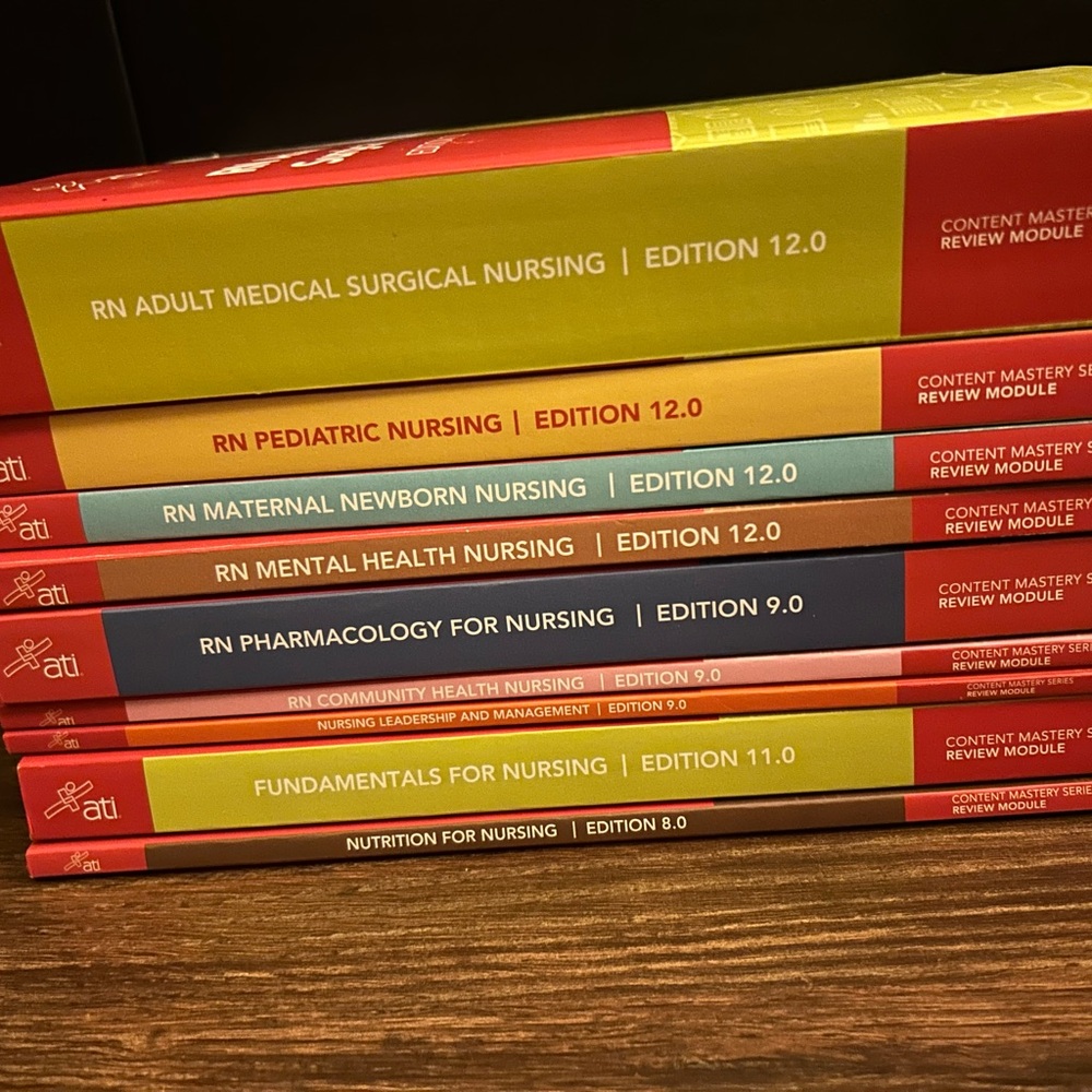 Complete set of ATI Nursing Textbooks